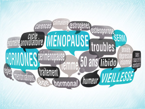 nuage de mots bulles ZOOM : ménopause